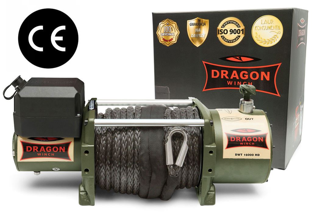 Wyciągarka Dragon Winch Truck DWT 16000 HD lina syntetyczna